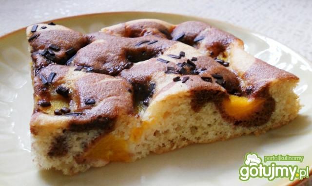 Ciasto marmurkowe z brzoskwiniami Ciasto marmurkowe z brzoskwiniami