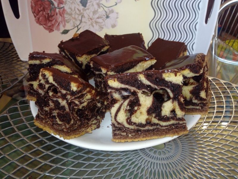 Ciasto marmurkowe/zebra