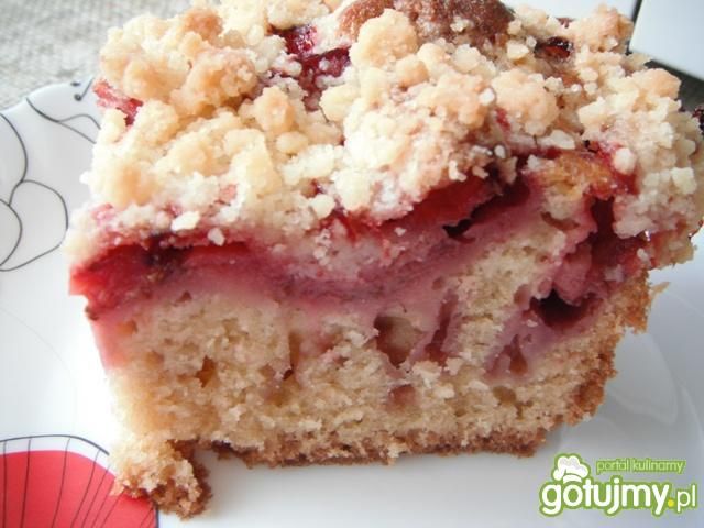 Ciasto maślankowe z truskawkami Ciasto maślankowe z truskawkami