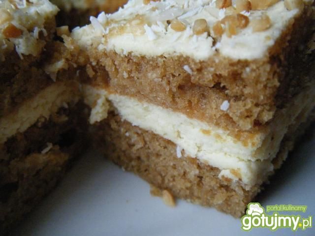 Ciasto miodowe z masą kokosową Ciasto miodowe z masą kokosową