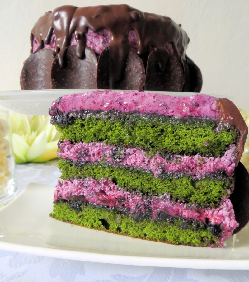 Ciasto " Młody jęczmień z jagodami"  Ciasto " Młody jęczmień z jagodami"