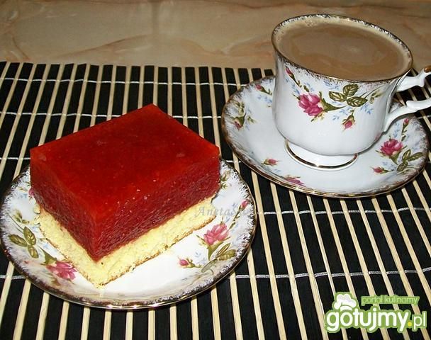 Ciasto mocno truskawkowe Ciasto mocno truskawkowe