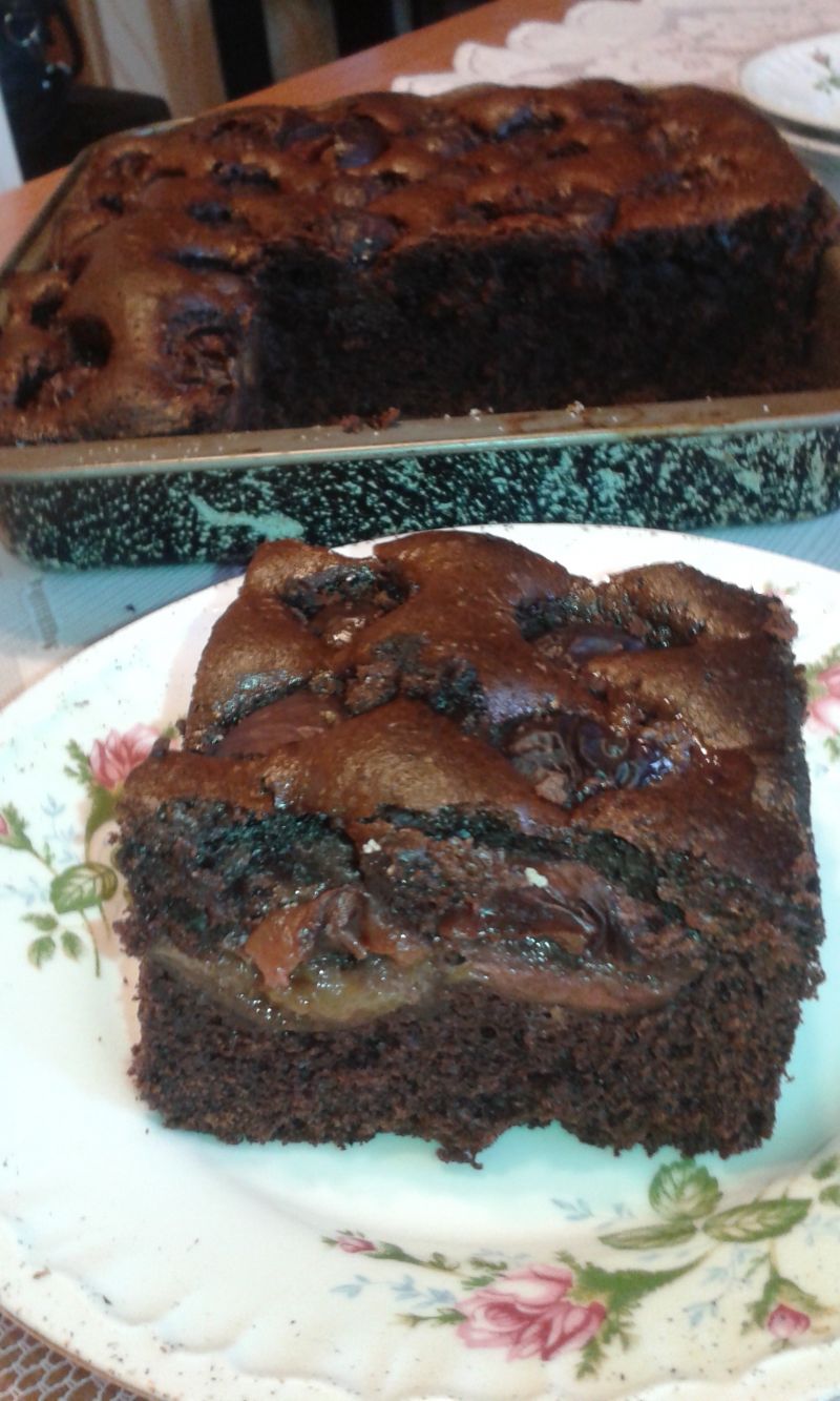 Ciasto murzynek ze śliwkami