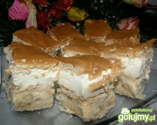 Ciasto na krakersach z bananami  Ciasto na krakersach z bananami