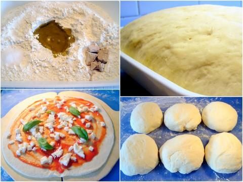 Ciasto na pizze wg Evi. Ciasto na pizze wg Evi.