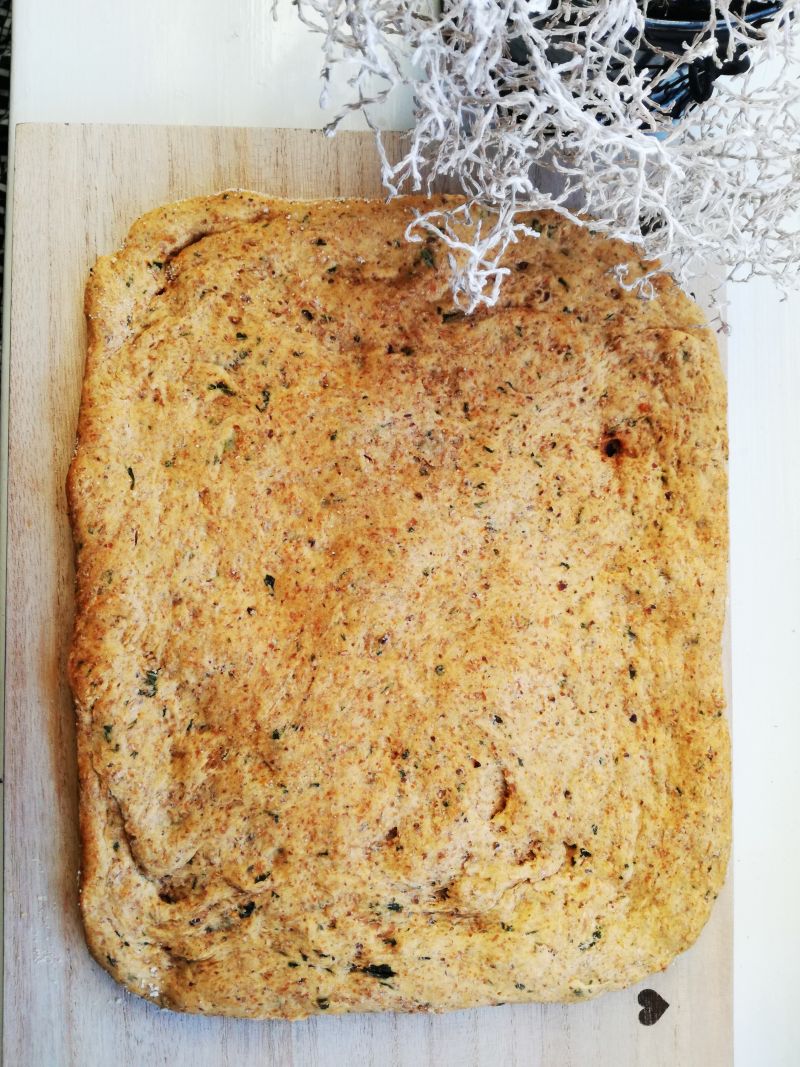 Ciasto na pizze z siemieniem lnianyn Ciasto na pizze z siemieniem lnianyn