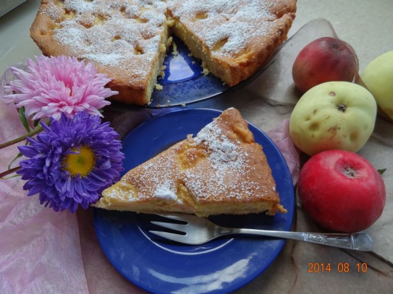 Ciasto niedzielne, szybkie z jabłkami