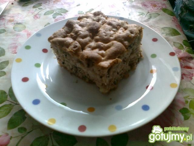 Ciasto orzechowe z jabłkami 3