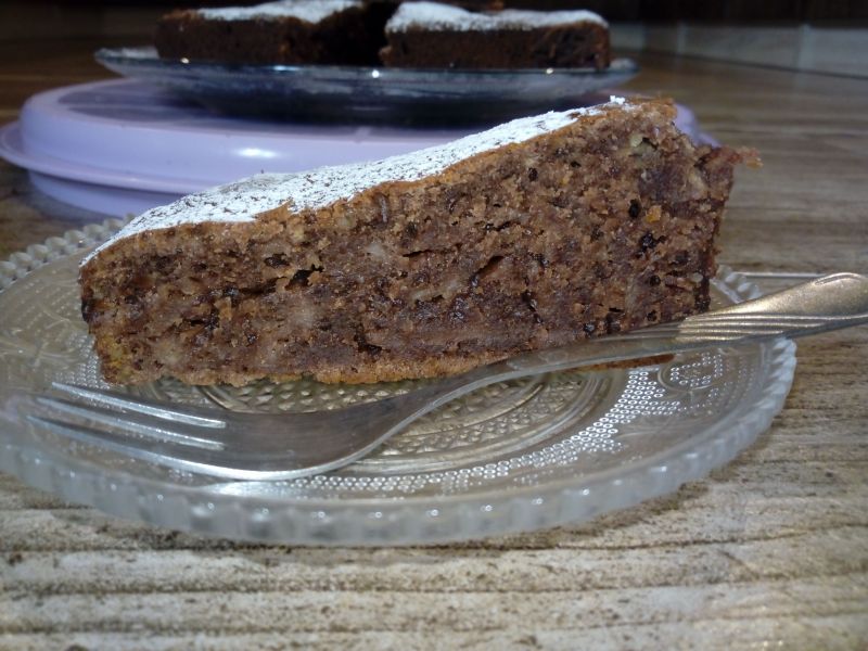 Ciasto orzechowe z jabłkiem Ciasto orzechowe z jabłkiem