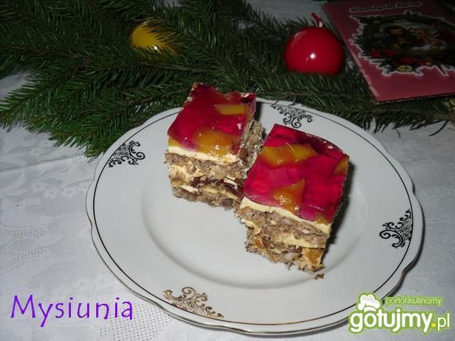 Ciasto orzechowo - delicjowe Ciasto orzechowo - delicjowe