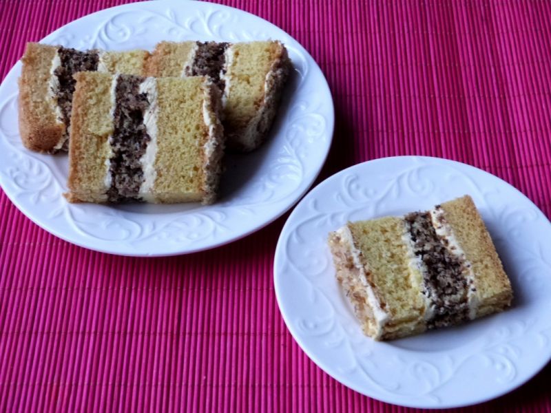 Ciasto orzechowo-makowe Ciasto orzechowo-makowe