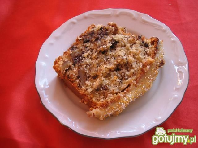Ciasto orzechowo-marcepanowe