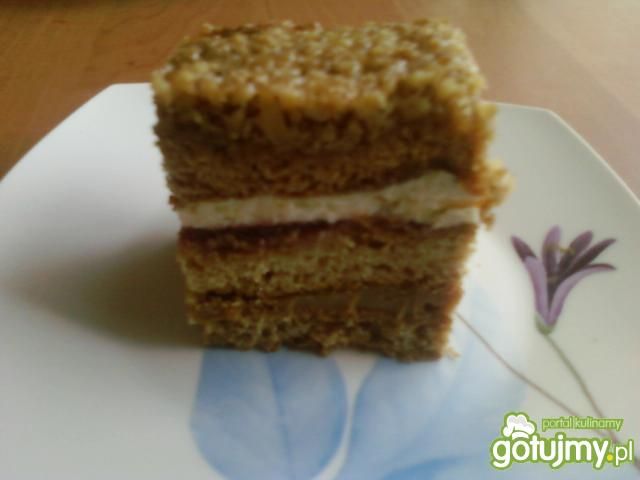 Ciasto orzechowo - miodowe