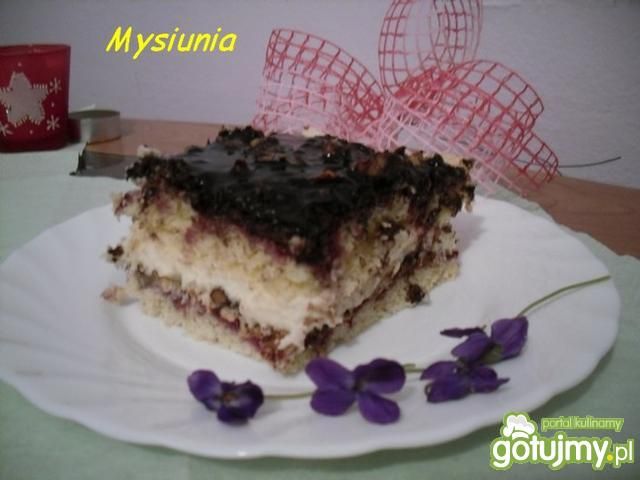 Ciasto orzechowo – powidłowe 