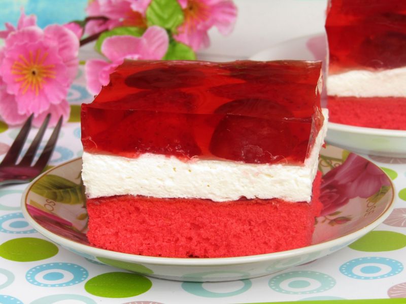 Ciasto owocowa mgiełka Ciasto owocowa mgiełka