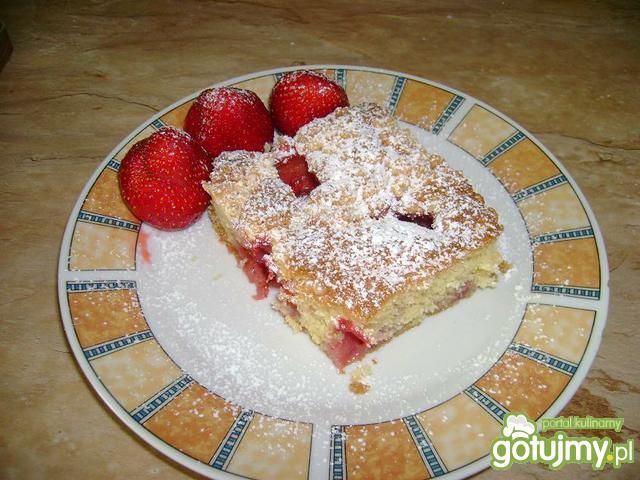 Ciasto owocowe z kruszonką. Ciasto owocowe z kruszonką.