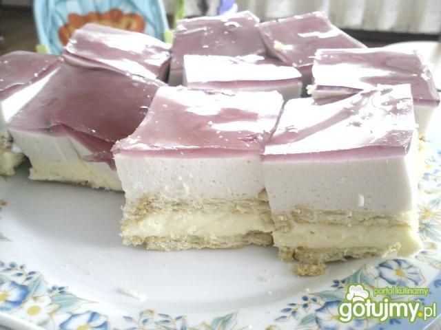 Ciasto piankowe z kremem karpatka Ciasto piankowe z kremem karpatka