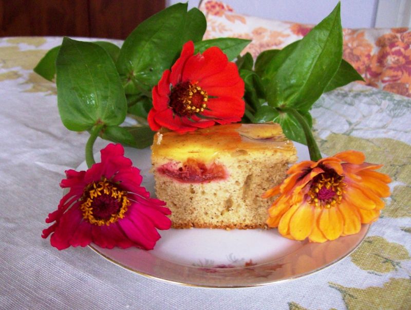 Ciasto piernikowe ze śliwkami Ciasto piernikowe ze śliwkami