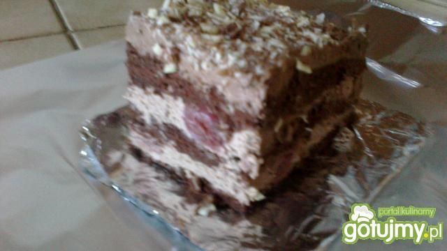 Ciasto pijane wiśnie z czekoladą nutą