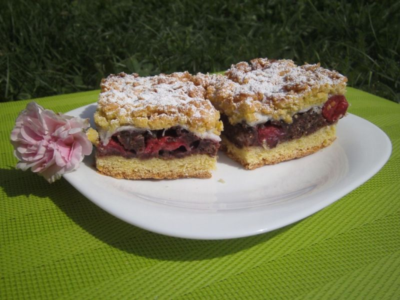 Ciasto pleśniak z truskawkami Ciasto pleśniak z truskawkami
