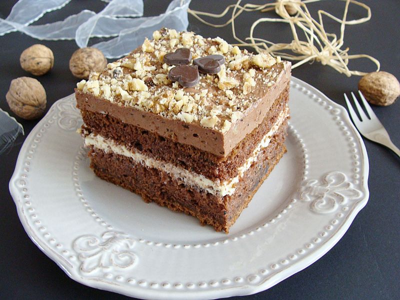 Ciasto porzeczkowa fantazja z czekoladą Ciasto porzeczkowa fantazja z czekoladą