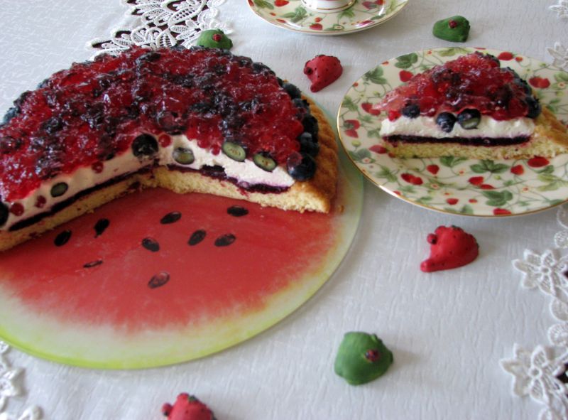 Ciasto porzeczkowo-borówkowe z mascarpone