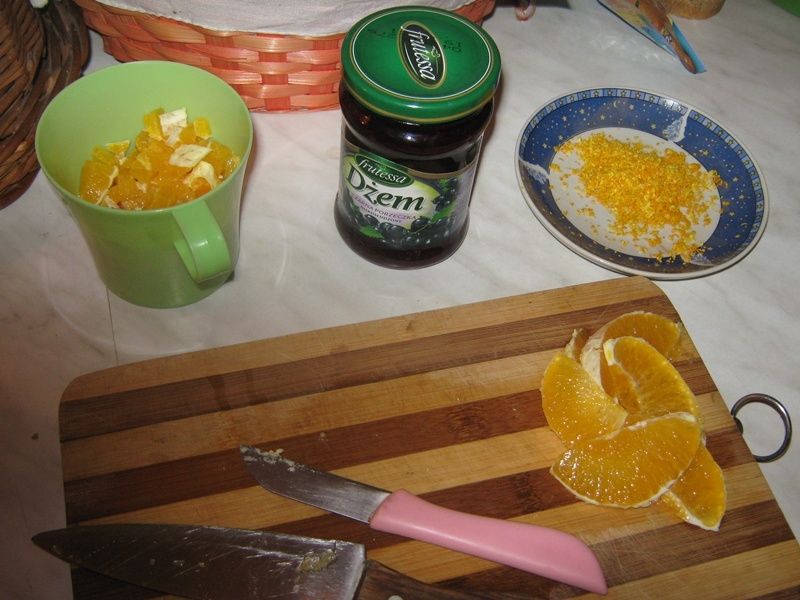 Ciasto porzeczkowo- pomarańczowe