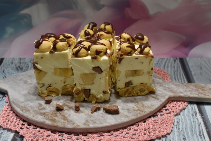 Ciasto Ptysiowy Bananowiec Ciasto Ptysiowy Bananowiec