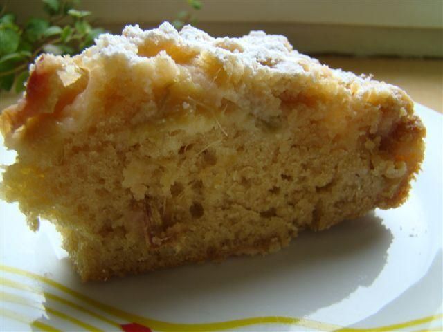 Ciasto rabarbarowe z imbirem