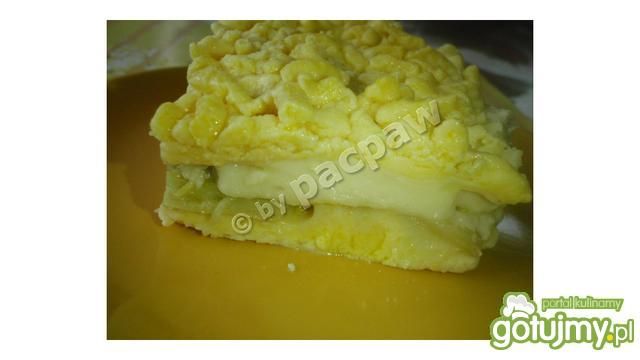 Ciasto rabarbarowe z masą budyniową Ciasto rabarbarowe z masą budyniową