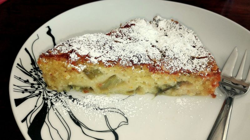 Ciasto rabarbarowe z migdałami Ciasto rabarbarowe z migdałami