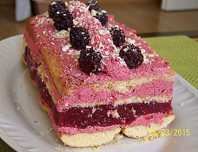 Ciasto Różowa Jeżynka 