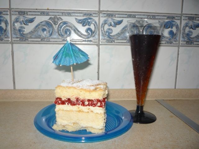 Ciasto serowe z malinami