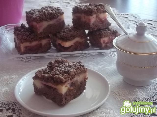 Ciasto śliwkowe z budyniem Ciasto śliwkowe z budyniem