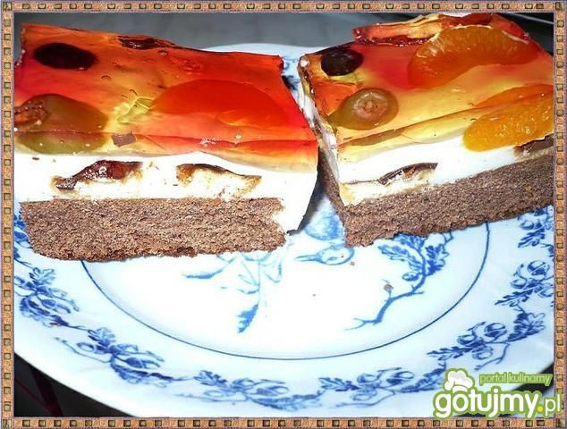 Ciasto śmietanowe z owocami Ciasto śmietanowe z owocami