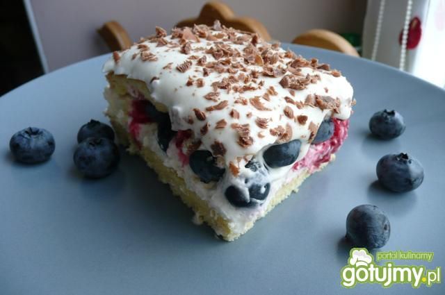 Ciasto śmietanowe z owocami  Elfi