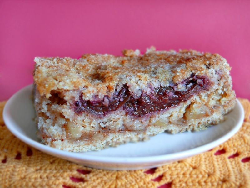 Ciasto sypane z owocami Ciasto sypane z owocami