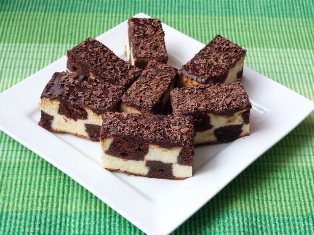 Ciasto szachownica z serem Ciasto szachownica z serem