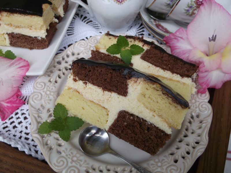 Ciasto ,,Szachownica ''   Ciasto ,,Szachownica ''