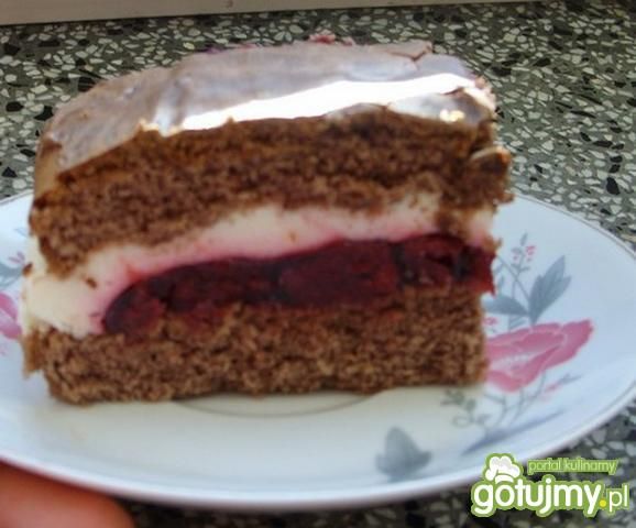 Ciasto tortowe z wiśniami