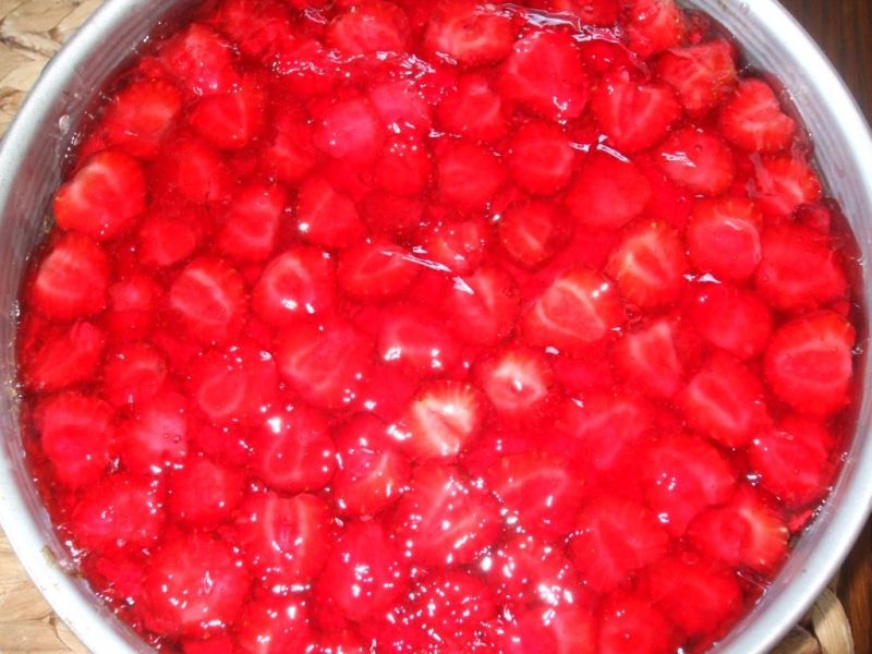 Ciasto truskawkowe z kremem