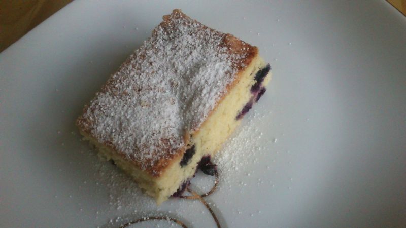 Ciasto ucierane z jagodami Ciasto ucierane z jagodami