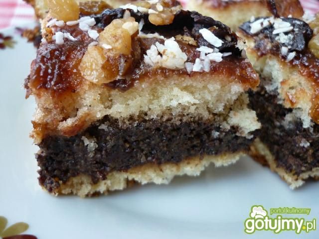 Ciasto ucierane z makiem 