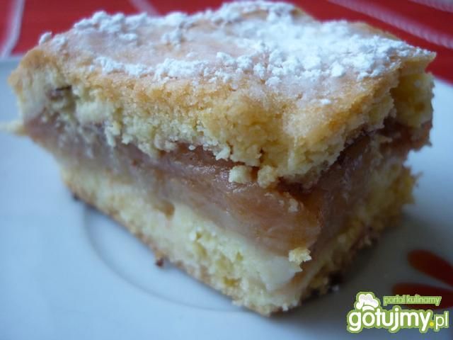 Ciasto ucierane z musem jabłkowym