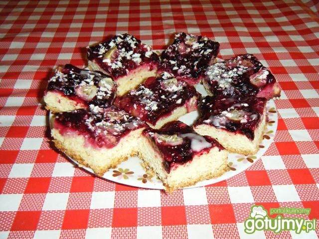 Ciasto ucierane z owocami  Ciasto ucierane z owocami