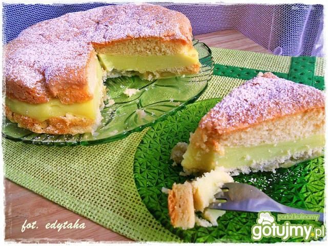 Ciasto winogronowe z agrestową masą