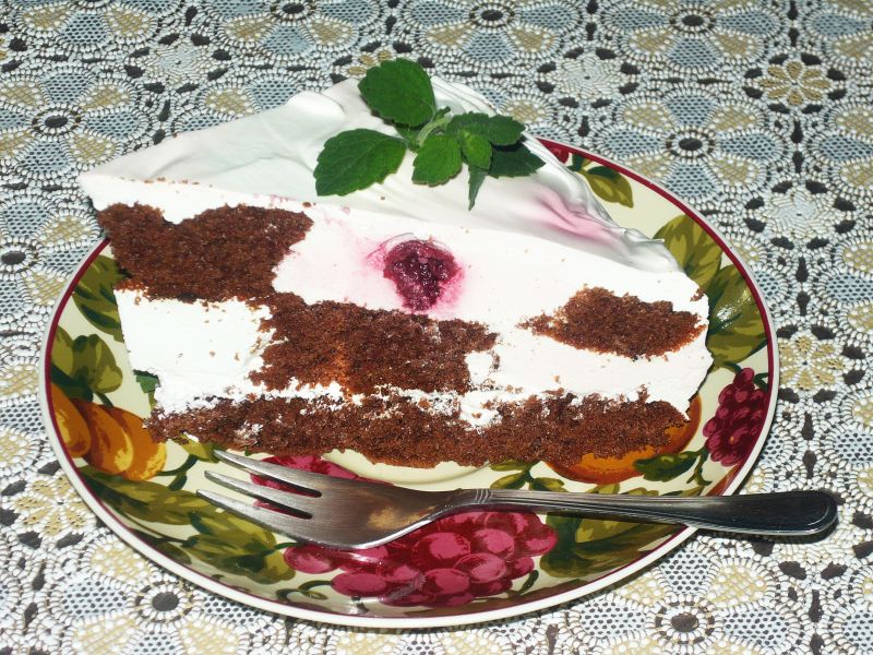 Ciasto wiśniowe z pianką Ciasto wiśniowe z pianką