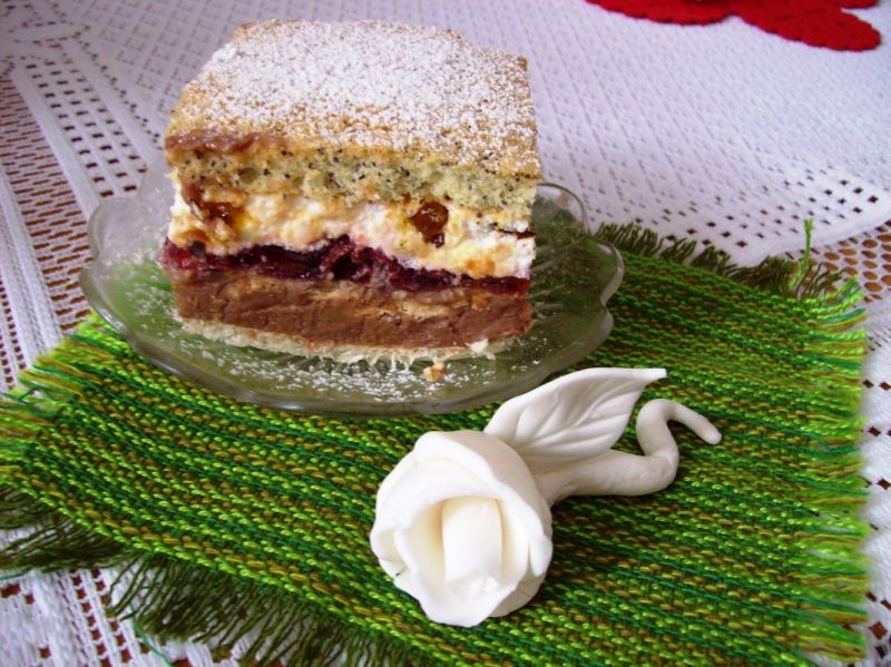 Ciasto- Wiśniowy blok