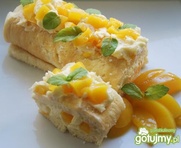 Ciasto Wojtka z brzoskwiniami 