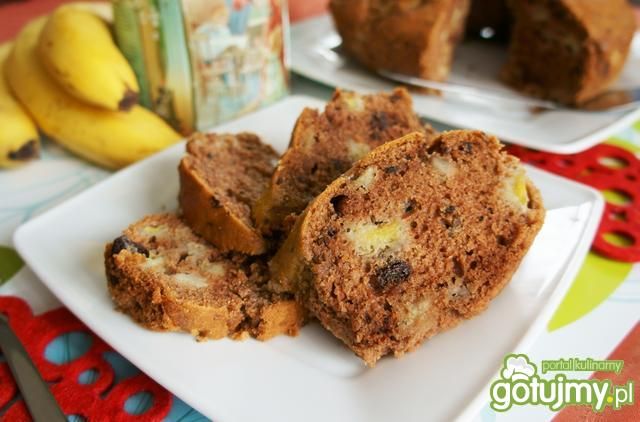 Ciasto z bananami i czekoladą
